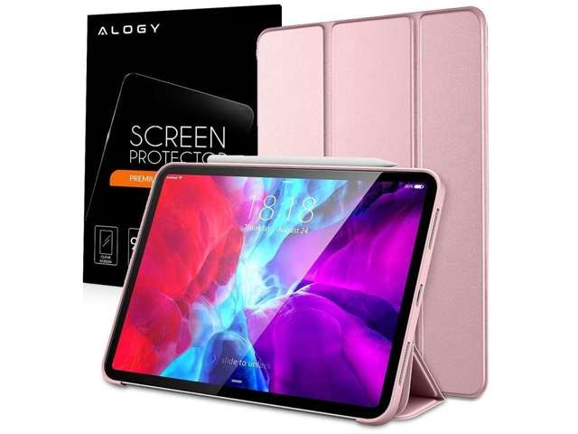 Alogy Smart Pencil Case für iPad Air 4 2020/5 2022 / iPad Pro 11 Rosa Glas