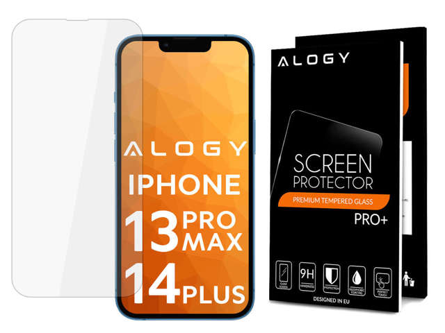 Alogy gehärtetes Glas für den Bildschirm für Apple iPhone 13 Pro Max / 14 Plus