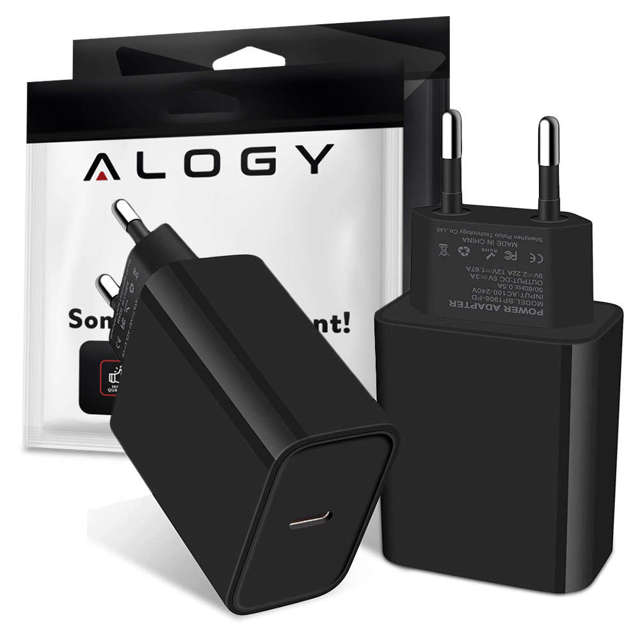 Alogy schnelles USB-C Typ C PD 20W schwarzes Wandladegerät
