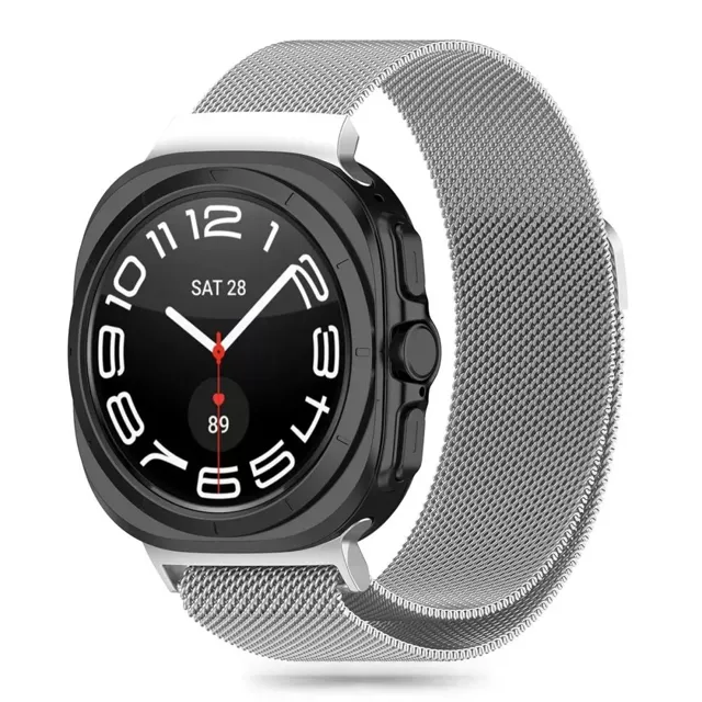 Armband Milanaiseband für Samsung Galaxy Watch Ultra (47 mm) Silber