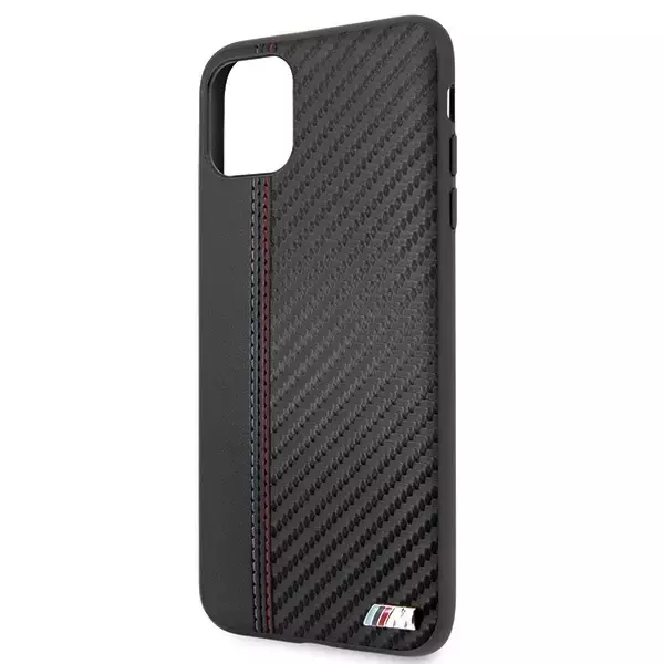 BMW BMHCN65MCARBK Hardcase für Apple iPhone 11 Pro Max schwarz/schwarz PU Carbon