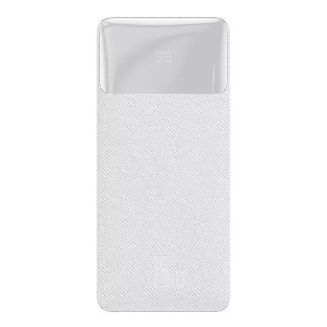 Baseus Bipow 30000mAh Powerbank, 2xUSB, USB-C, 15W (weiß)