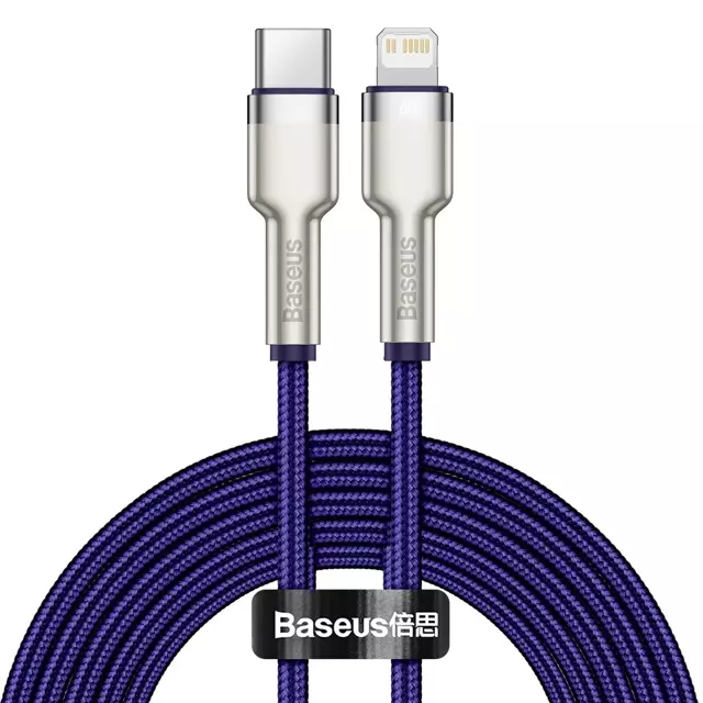 Baseus Cafule USB-C-zu-Lightning-Kabel, 20 W, 2 m (lila)