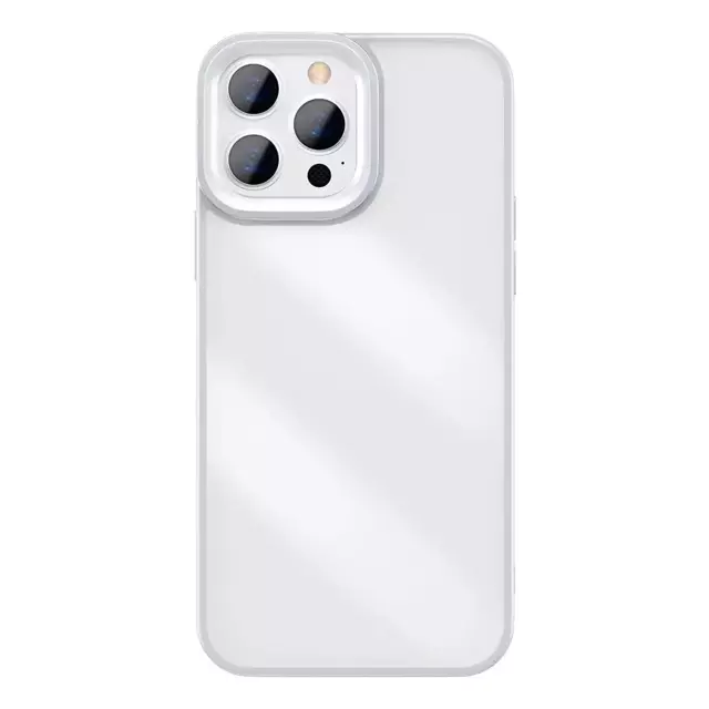 Baseus Crystal Phone Case Armored Case für iPhone 13 Pro mit Gelrahmen Grau (ARJT000413)