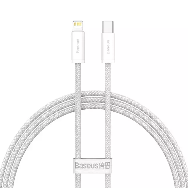 Baseus Dynamic Kabel USB Typ C - Lightning Power Delivery 20W 1m Biły (CALD000002)