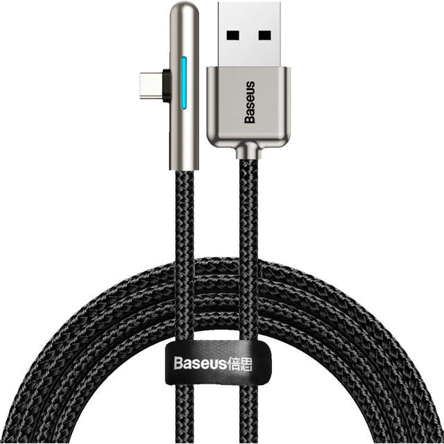 Baseus Iridescent, Huawei SuperCharge, 40 W, 1 m (schwarz) Flachkabel USB zu USB-C