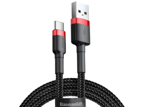 Baseus Kabel USB-C 3A 1M rot schwarz