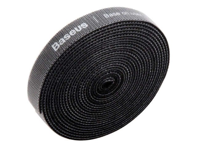 Baseus Klettband-Organizer Circle Velcro Strap 3m Schwarz