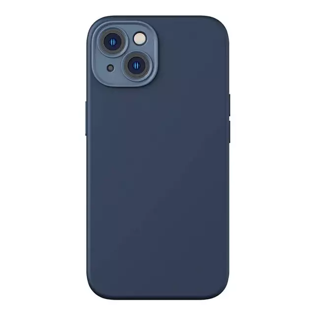 Baseus Liquid Silica Schutzhülle Set Magnethülle und gehärtetes Glas für iPhone 14 Plus (Blau)