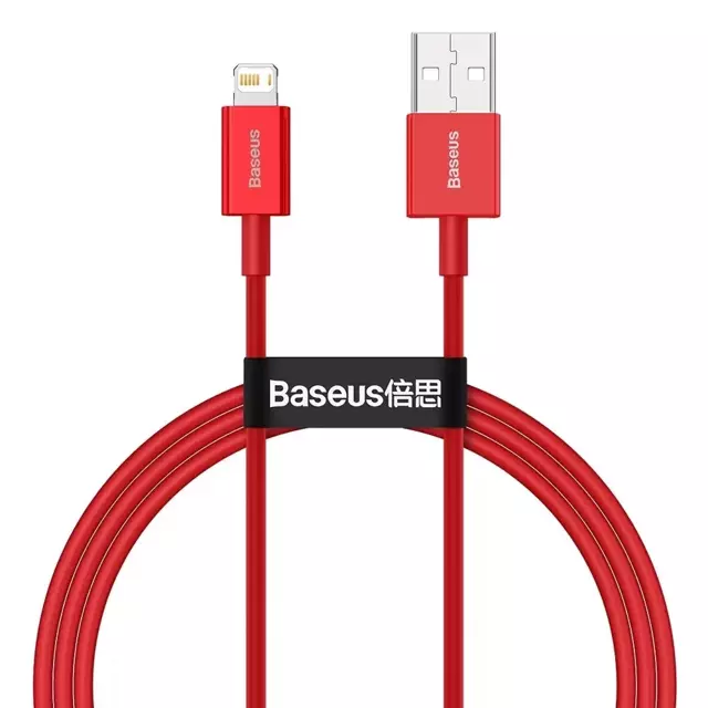 Baseus Superior USB-Kabel - Lightning 2,4 A 1 m rot (CALYS-A09)