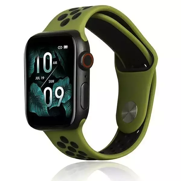 Beline Sport Silikon Smartwatch Armband für Apple Watch 38/40/41mm grün/schwarz grün/schwarz