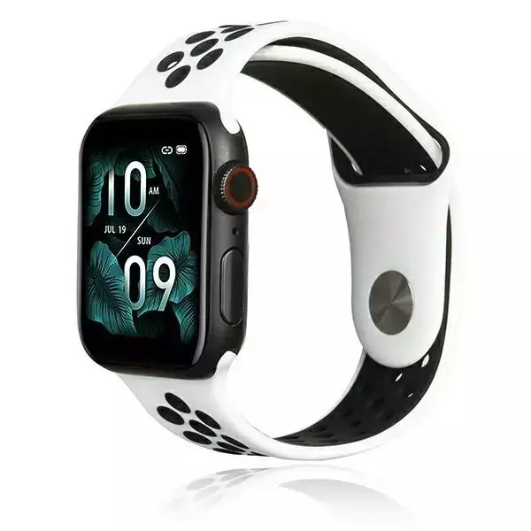 Beline Sport Silikon Smartwatch Armband für Apple Watch 38/40/41mm weiß/schwarz weiß/schwarz