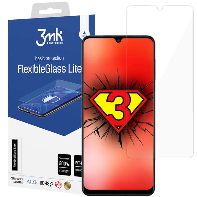 Bruchsicheres 3mk Flexible Glass Lite Hybridglas für Samsung Galaxy A22 4G