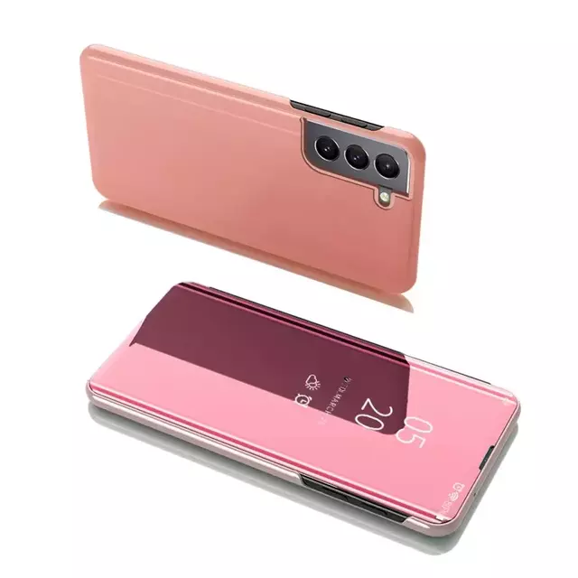 Clear View Case Klapphülle für Samsung Galaxy S22 (S22 Plus) pink