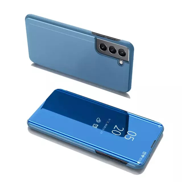 Clear View Case Klapphülle für Samsung Galaxy S22 blau