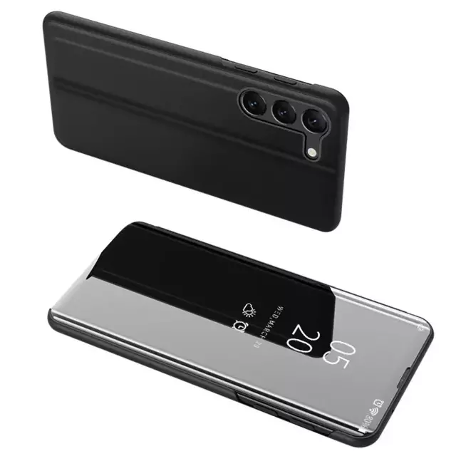 Clear View Case für Samsung Galaxy S23 Flipcover schwarz