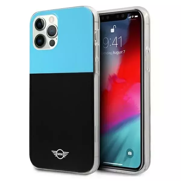 Color Block Hardcase-Handyhülle für iPhone 12/12 Pro blau/blau