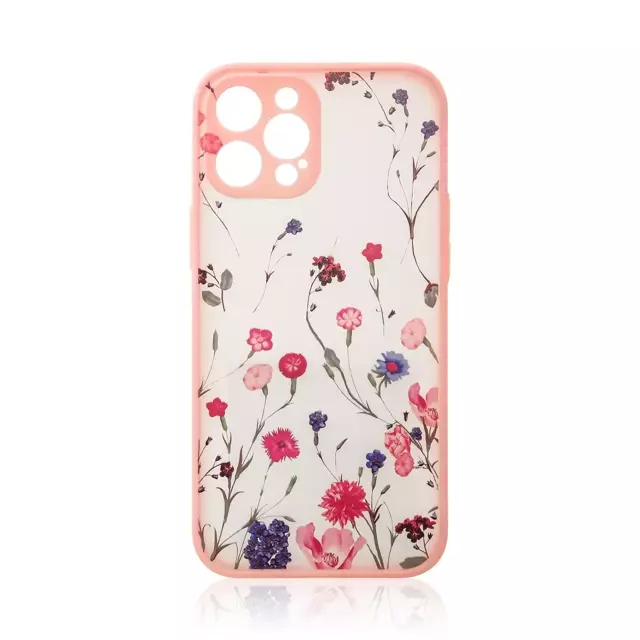 Design Case für iPhone 13 Pro Blumenrosa