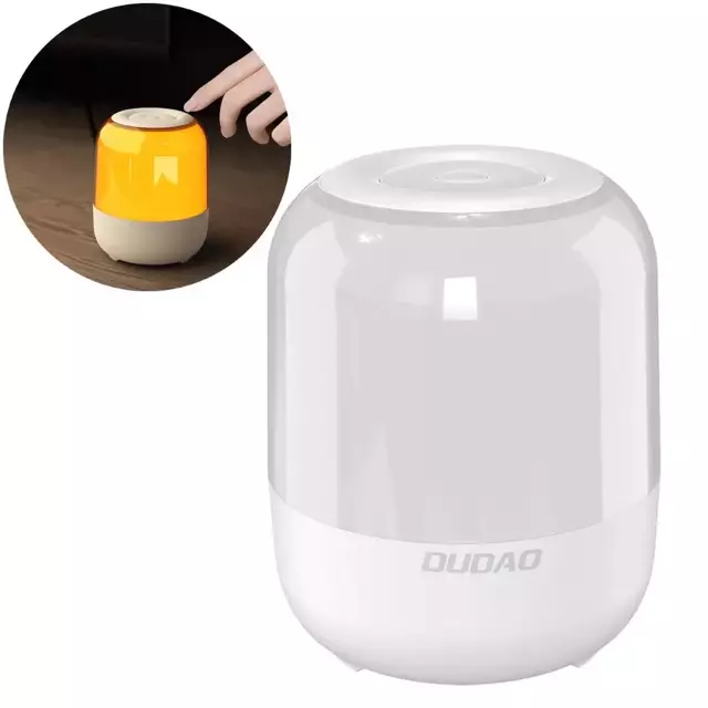 Dudao kabelloser Bluetooth 5.0 RGB-Lautsprecher 5W 1200mAh weiß (Y11S-weiß)