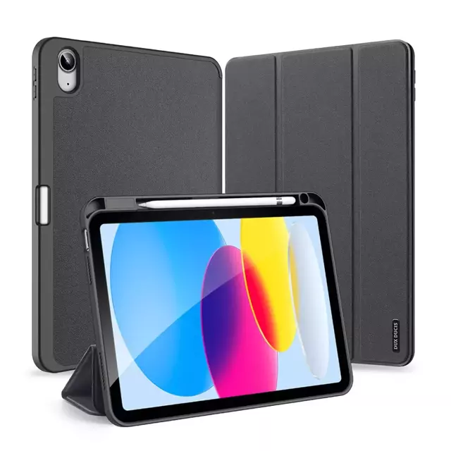 Dux Ducis Domo Hülle iPad 10.9'' 2022 (10 Gen.) Smart Cover Ständer schwarz