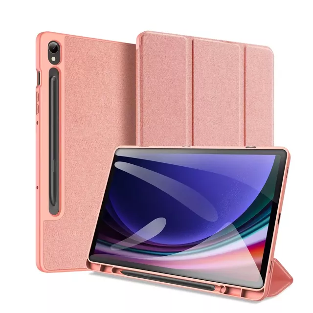 Dux Ducis Domo Hülle mit Ständer für Samsung Galaxy Tab S9 FE – Rosa