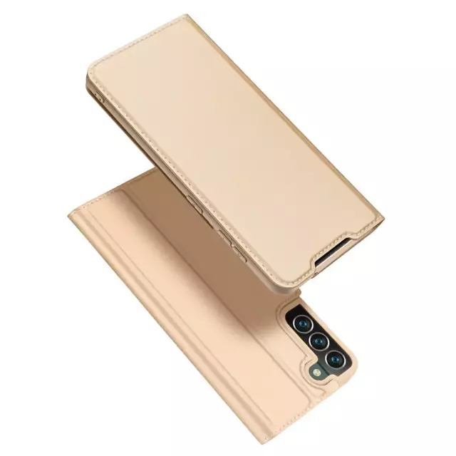 Dux Ducis Skin Pro Holster Cover Flip Cover für Samsung Galaxy S22 (S22 Plus) gold