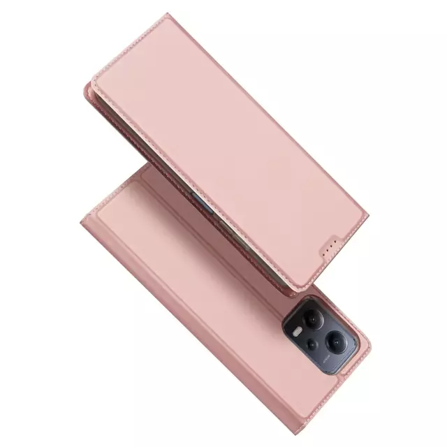 Dux Ducis Skin Pro Hülle für Xiaomi Redmi Note 12 Pro / Poco X5 Pro 5G Cover Flip Card Wallet Stand Pink