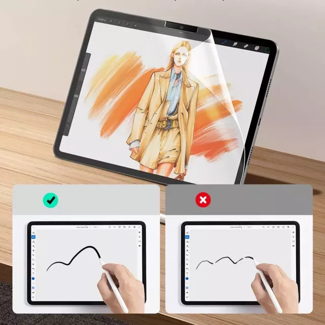 ESR Paper Feel 2er-Pack Schutzhülle für Apple iPad Pro 13 7 / 2024 Matt Klar