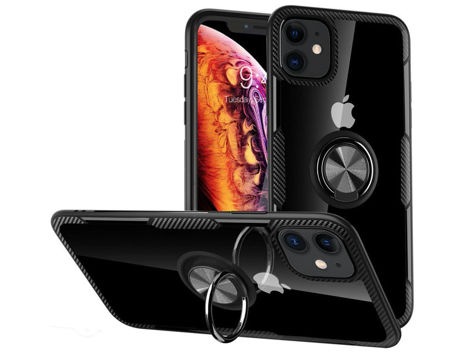 Etui Alogy Ring Holder Clear Armor für Apple iPhone 11 schwarz