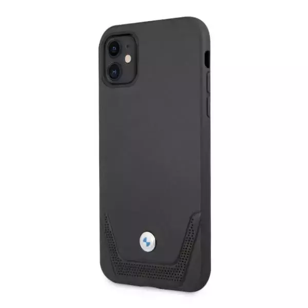 Etui BMW BMHCN61RSWPK für Apple iPhone 11/ XR Hardcase Leder perforiert