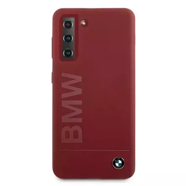 Etui BMW BMHCS21SSLBLRE für Samsung Galaxy S21 G991 Hardcase Silikon-Signatur-Logo