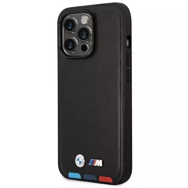 Etui BMW BMHMP14L22PTDK für iPhone 14 Pro 6,1" Leather Stamp Tricolor Magsafe