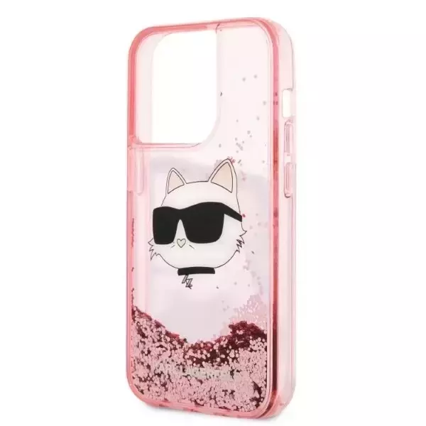 Etui Etui Karl Lagerfeld KLHCP14LLNCHCP für iPhone 14 Pro 6,1" Hardcase Glitter Choupette Head