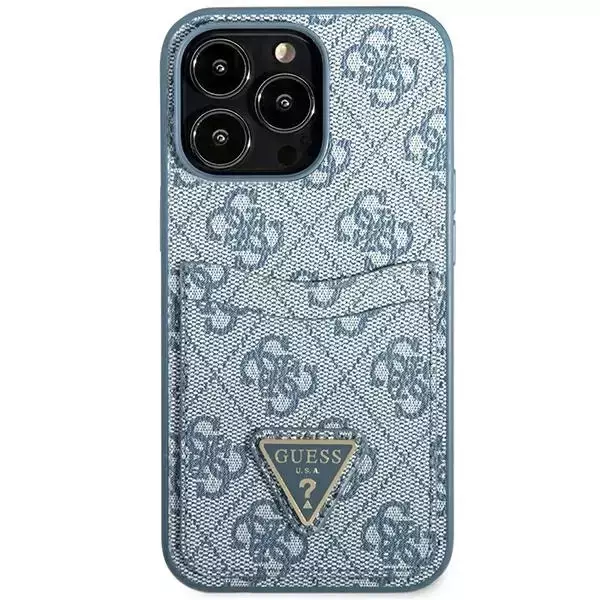 Etui Guess GUHCP13XP4TPB für iPhone 13 Pro Max 6,7" Hardcase 4G Triangle Logo Cardslot