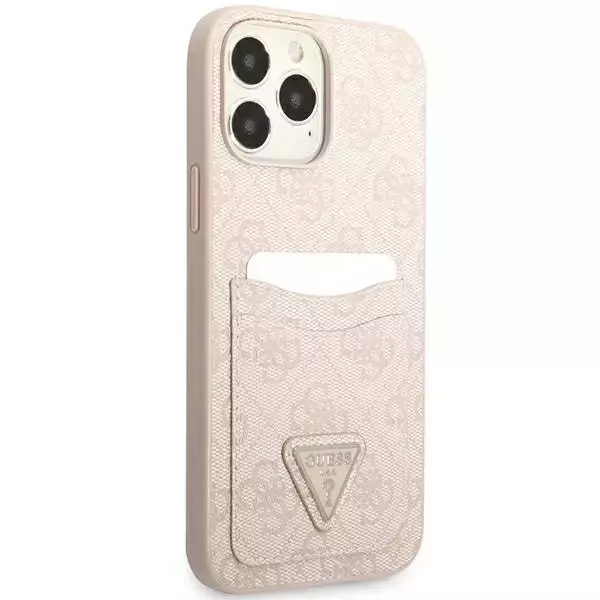 Etui Guess GUHCP13XP4TPP für iPhone 13 Pro Max 6,7" Hardcase 4G Triangle Logo Cardslot