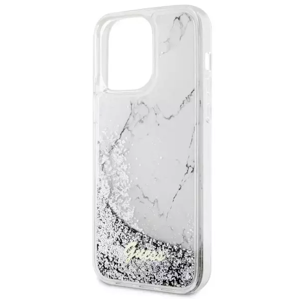 Etui Guess GUHCP14XLCSGSGH für iPhone 14 Pro Max 6,7" Hardcase Liquid Glitter Marble