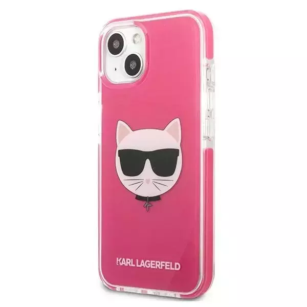 Etui Karl Lagerfeld KLHCP13MTPECPI für iPhone 13 6,1" Hardcase Choupette Head