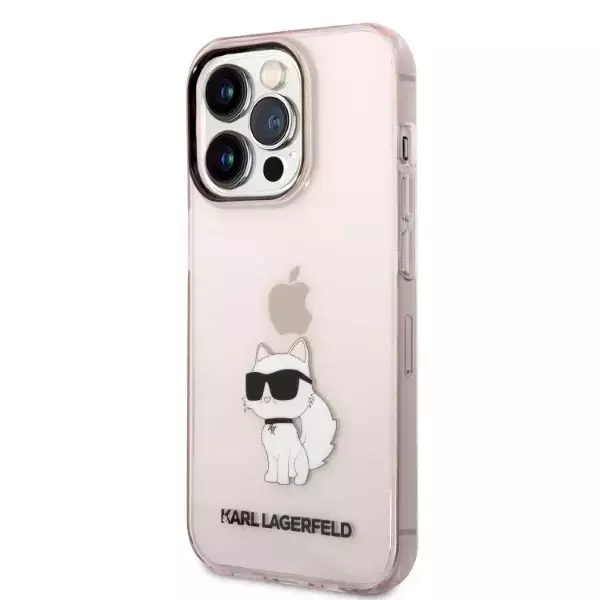 Etui Karl Lagerfeld KLHCP14LHNCHTCP für iPhone 14 Pro 6,1" Hardcase Ikonik Choupette