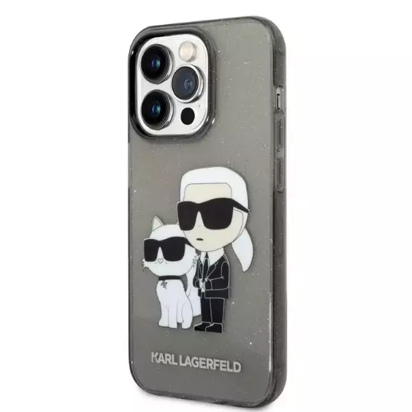 Etui Karl Lagerfeld KLHCP14LHNKCTGK für iPhone 14 Pro 6,1" Hardcase Gliter Karl