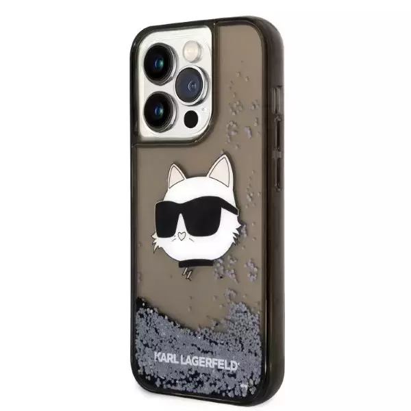 Etui Karl Lagerfeld KLHCP14LLNCHCK für iPhone 14 Pro 6,1" Hardcase Glitter Choupette Head