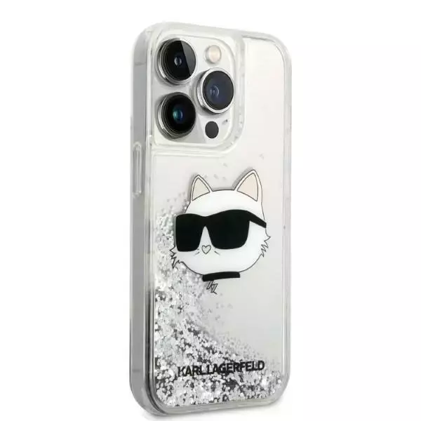 Etui Karl Lagerfeld KLHCP14LLNCHCS für iPhone 14 Pro 6,1" Hardcase Glitter Choupette Head