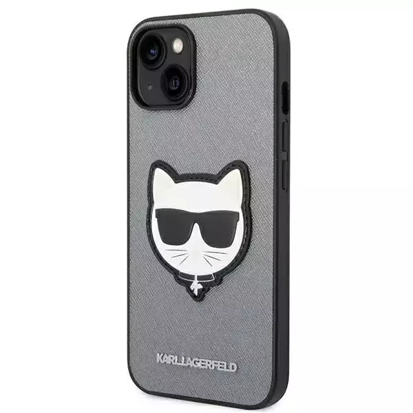 Etui Karl Lagerfeld KLHCP14MSAPCHG für iPhone 14 Plus 6,7" Hardcase Saffiano Choupette Head Patch