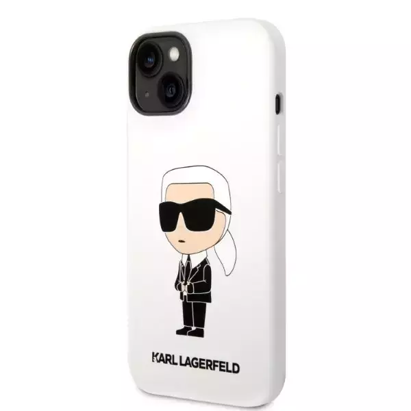 Etui Karl Lagerfeld KLHCP14MSNIKBCH für Apple iPhone 14 Plus 6,7" Hardcase Silikon Ikonik