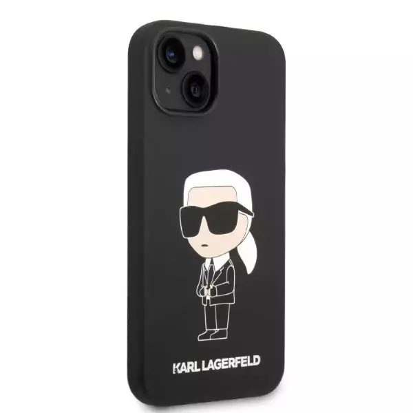 Etui Karl Lagerfeld KLHCP14MSNIKBCK für Apple iPhone 14 Plus 6,7" Hardcase Silikon Ikonik