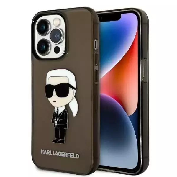 Etui Karl Lagerfeld KLHCP14XHNIKTCK für iPhone 14 Pro Max 6,7" Hardcase Ikonik Karl Lagerfeld czarny/black