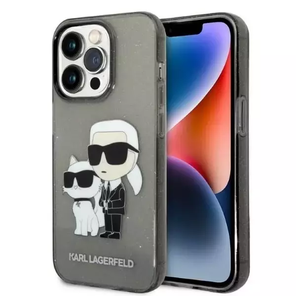 Etui Karl Lagerfeld KLHCP14XHNKCTGK für iPhone 14 Pro Max 6,7" Hardcase Gliter Karl