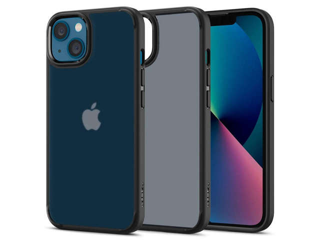 Etui Obudowa Hülle Spigen Ultra Hybrid für Apple iPhone 13 Matt Frost Black