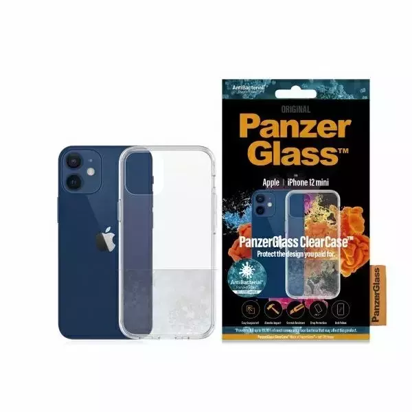 Etui PanzerGlass ClearCase für iPhone 12 Mini 5,4" Antibakteriell klar