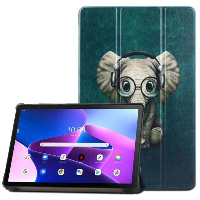 Etui SmartCase für Lenovo Tab M10 Plus 10.6 3rd Gen Happy Elephant