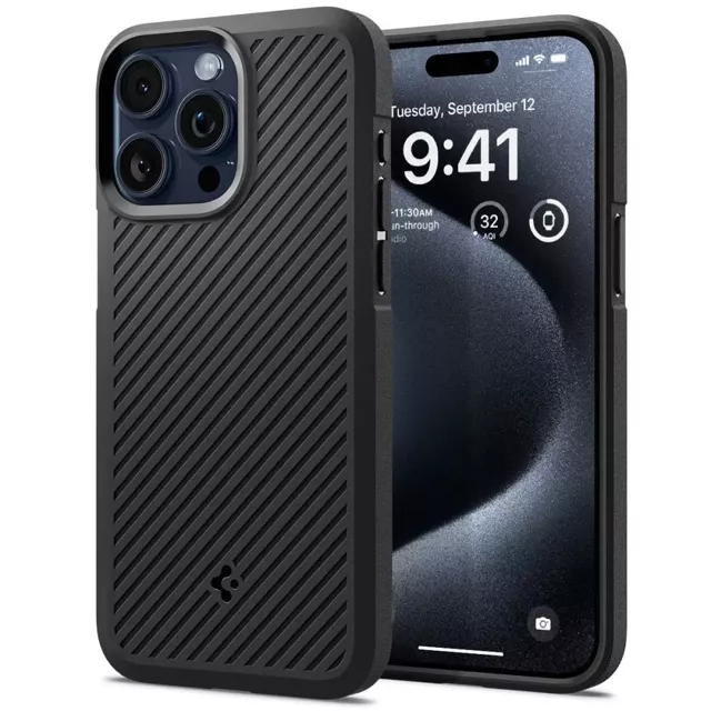 Etui Spigen Core Armor für Apple iPhone 15 Pro Max Mattschwarz